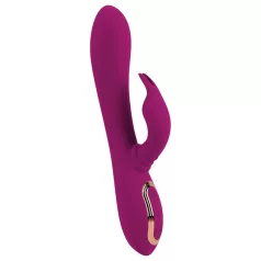 Javida - vibrator rotativ 3 în 1 cu mărgele (mov)