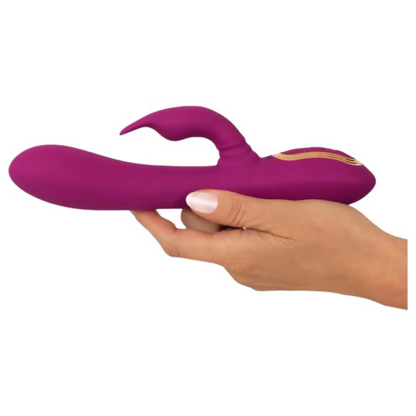 Javida - vibrator rotativ 3 în 1 cu bile - lila