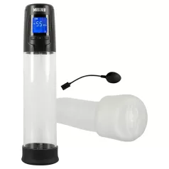   Mister Boner - pompă de penis automată, cu acumulator (negru-transparent)