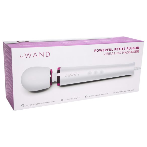 Le Wand Petite Plug-In - vibrator masaj rețea - alb