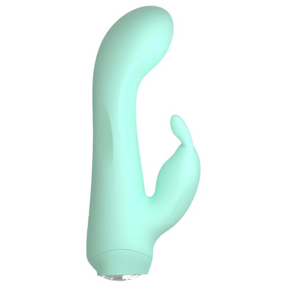 Cuties Mini 4 - vibrator iepuraș mic, reîncărcabil, rezistent la apă, verde