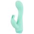 Cuties Mini 4 - vibrator iepuraș mic, reîncărcabil, rezistent la apă, verde