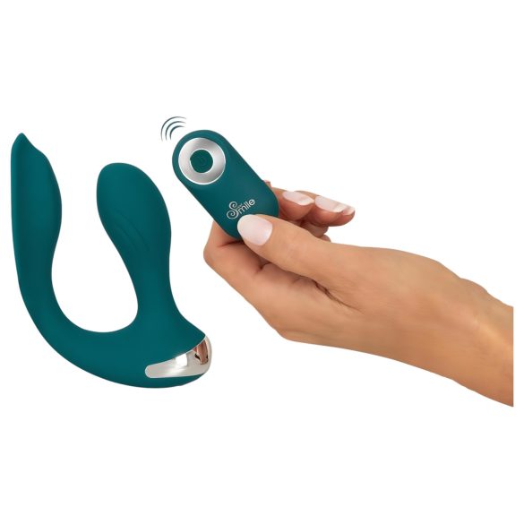 Couples Choice - Vibrator de purtat fără mâini - turcoaz