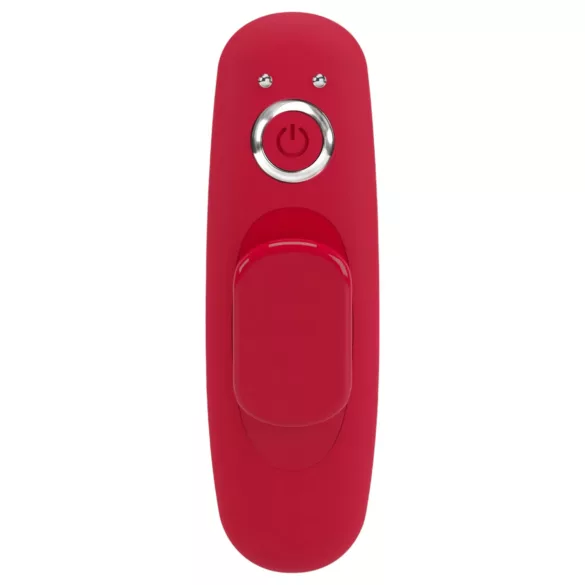 Smile - vibrator cu chilot și telecomandă wireless - reîncărcabil, roșu