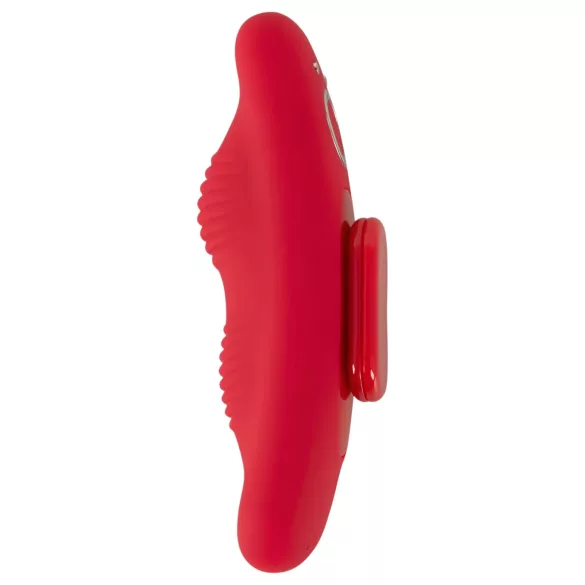 Smile - vibrator cu chilot și telecomandă wireless - reîncărcabil, roșu