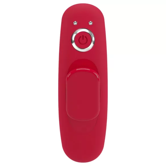 Smile - vibrator cu chilot și telecomandă wireless - reîncărcabil, roșu