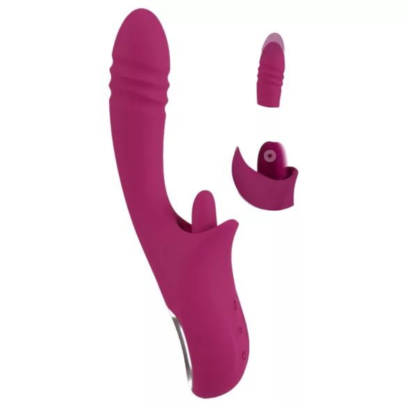 Javida - Vibrator cu limbă și penetrare - lila