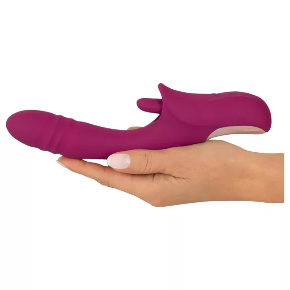 Javida - Vibrator cu limbă și penetrare - lila