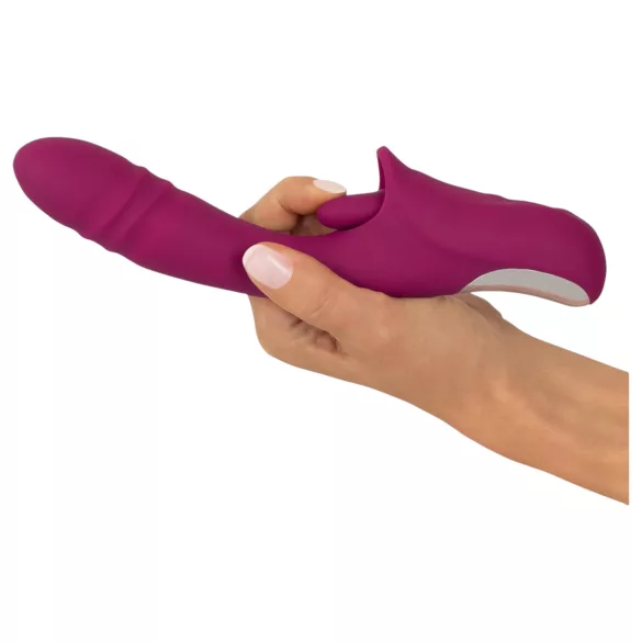 Javida - Vibrator cu limbă și penetrare - lila