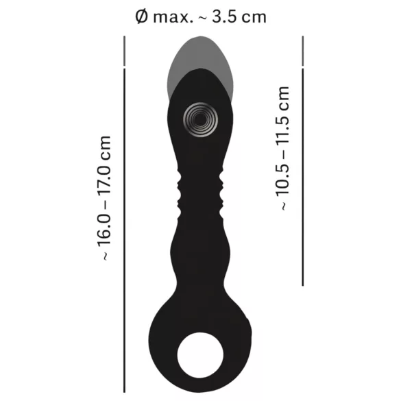 Eternal - vibrator puternic cu impulsuri - negru