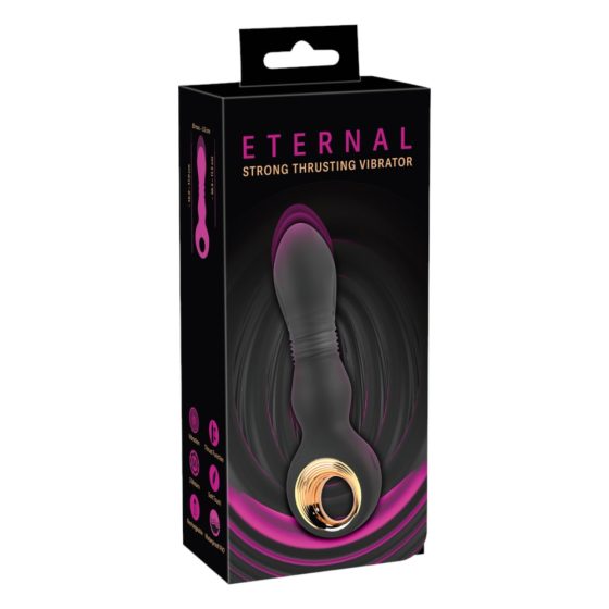 Eternal - vibrator cu șoc puternic (negru)