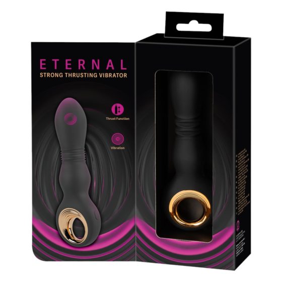 Eternal - vibrator cu șoc puternic (negru)