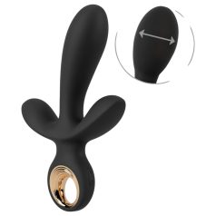Eternal - vibrator triplu cu pompare - negru