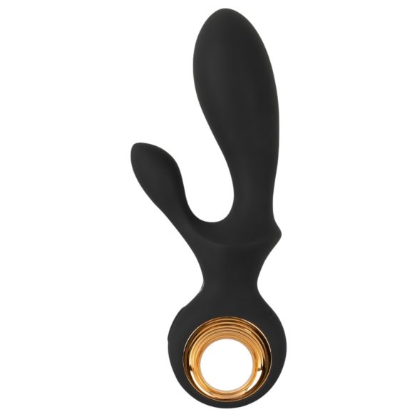 Eternal - vibrator cu braț pentru clitoris, pompat - silicon negru