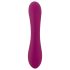 Javida - vibrator dual cu pompare - silicon mov