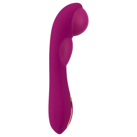 Javida - vibrator dual cu pompare - silicon mov