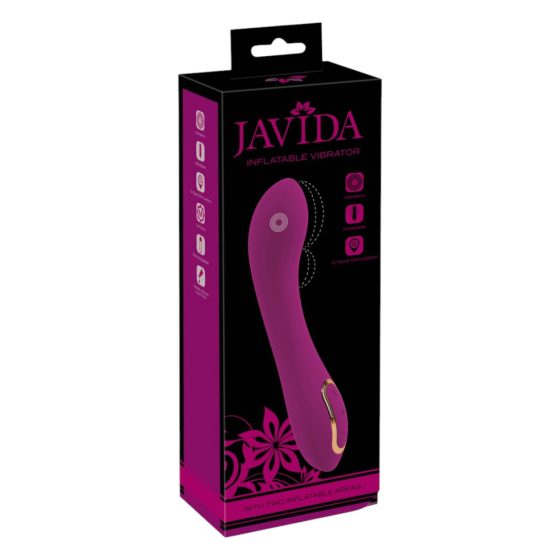 Javida - vibrator pompabil în 2 puncte (violet)