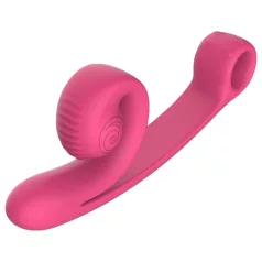 Snail Vibe Curve - vibrator clitoridian 2‑în‑1 (roz)