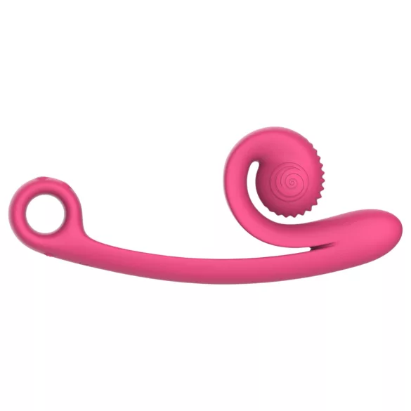 Snail Vibe Curve - vibrator clitoridian 2‑în‑1 (roz)