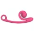 Snail Vibe Curve - vibrator clitoridian 2‑în‑1 (roz)