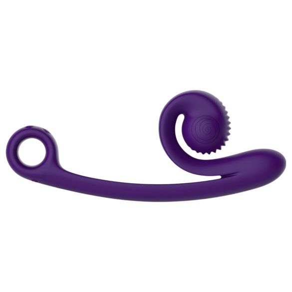 Snail Vibe Curve - Vibrator 2 în 1 pentru clitoris - silicon lila