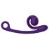 Snail Vibe Curve - Vibrator 2în1 pentru stimularea clitorisului (mov)