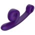 Snail Vibe Curve - Vibrator 2în1 pentru stimularea clitorisului (mov)