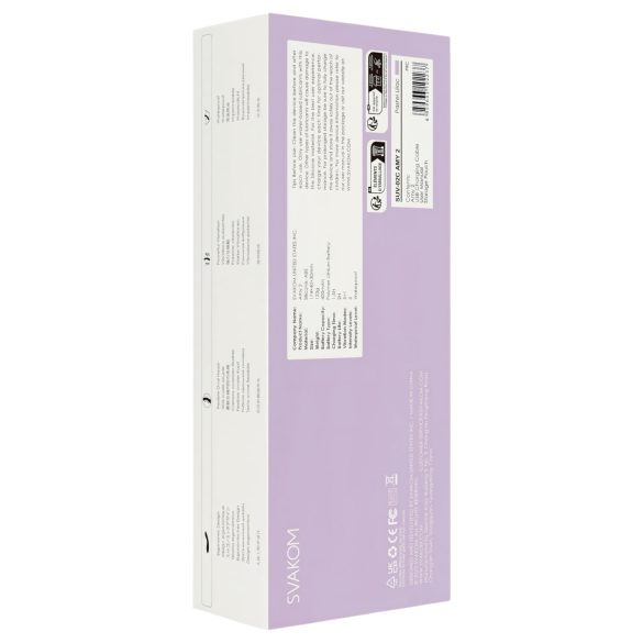 Svakom Amy 2 - vibrator G-spot reîncărcabil, rezistent la apă, mov