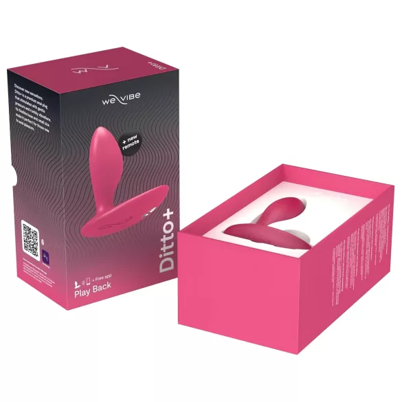 We-Vibe Ditto+ - Vibrator anal controlat prin aplicație (roz)