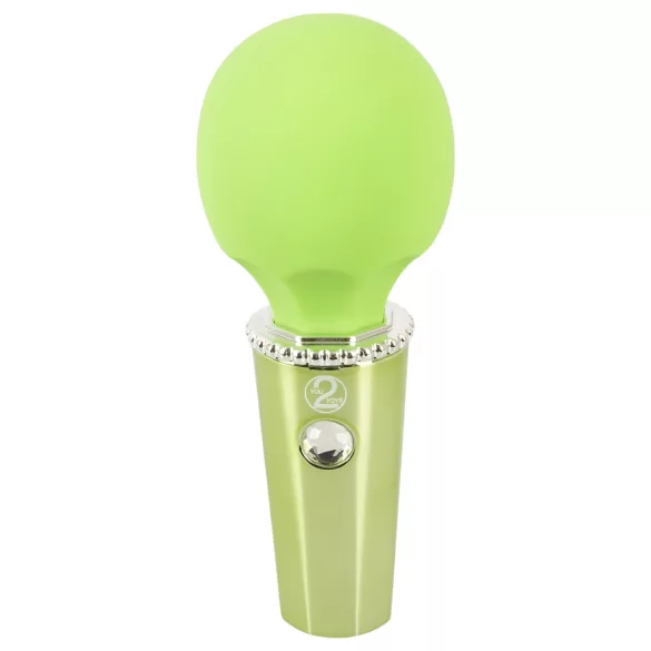 You2Toys Mini Wand - vibrator verde reîncărcabil pentru masaj