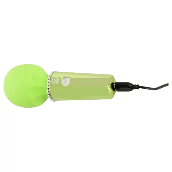 You2Toys Mini Wand - vibrator verde reîncărcabil pentru masaj