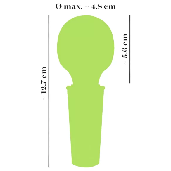 You2Toys Mini Wand - vibrator verde reîncărcabil pentru masaj