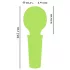 You2Toys Mini Wand - vibrator verde reîncărcabil pentru masaj