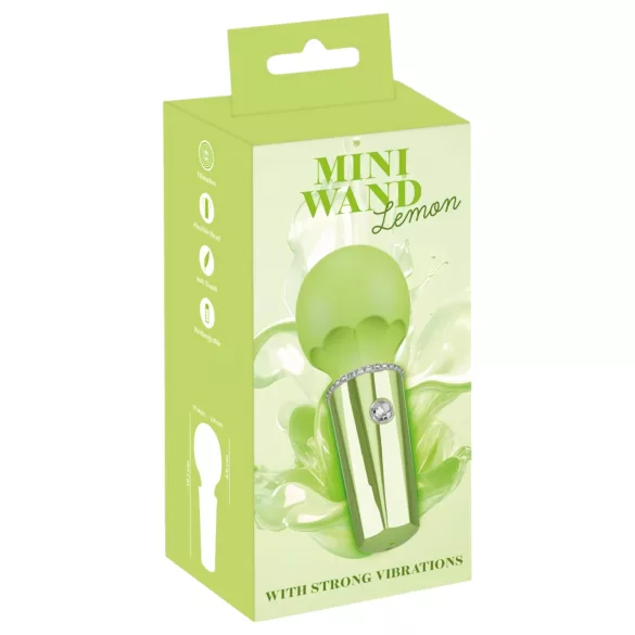 You2Toys Mini Wand - vibrator verde reîncărcabil pentru masaj