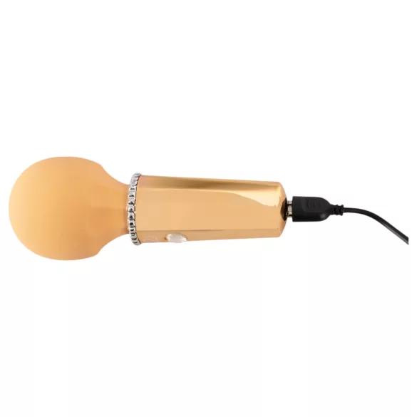 You2Toys - mini wand masajator vibrator reîncărcabil - galben