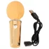 You2Toys - mini wand masajator vibrator reîncărcabil - galben