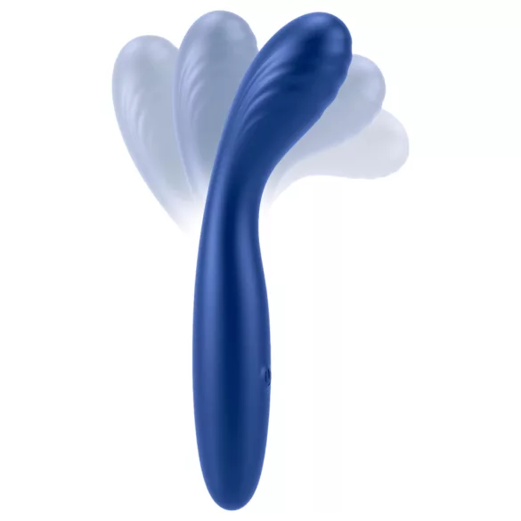 Smile - vibrator flexibil pentru punctul G - albastru