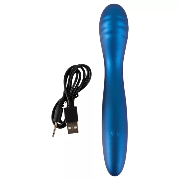 Smile - vibrator flexibil pentru punctul G - albastru