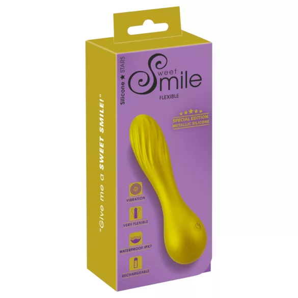 Sweet Smile - Mini vibrator Metallic Vibe (galben)