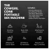 The Cowgirl Cone - mașină sexuală premium controlată prin aplicație - cu 2 capete interschimbabile, 20 moduri de vibrație (negru)