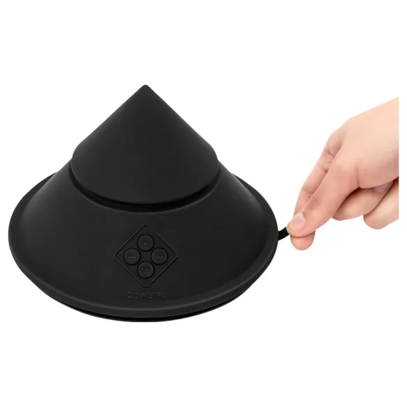 The Cowgirl Cone - mașină sexuală premium controlată prin aplicație - cu 2 capete interschimbabile, 20 moduri de vibrație (negru)