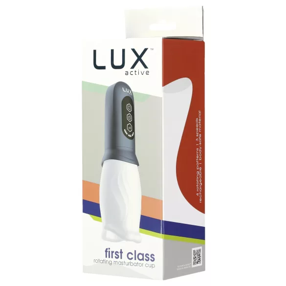 LUX Active First Class - masturbator automat rotativ - alb-gri