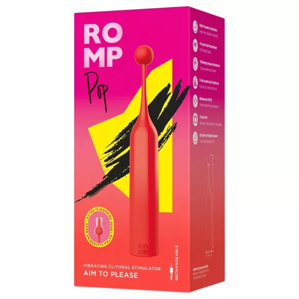 ROMP - mini vibrator pentru clitoris - roșu