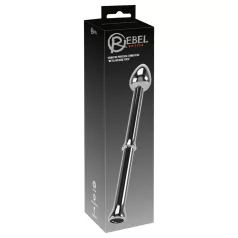 Rebel - vibrator metalic pentru prostată (argintiu)