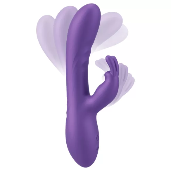 Smile - vibrator cu stimulare clitoris - mov