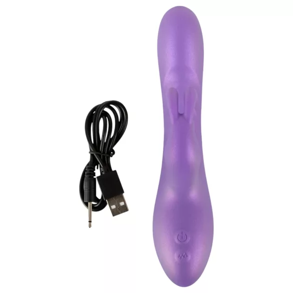 Smile - vibrator cu stimulare clitoris - mov