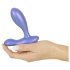 Smile - plug anal vibrator - silicon albastru