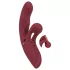 Javida - vibrator rabbit cu două funcții - încărcare USB - roșu