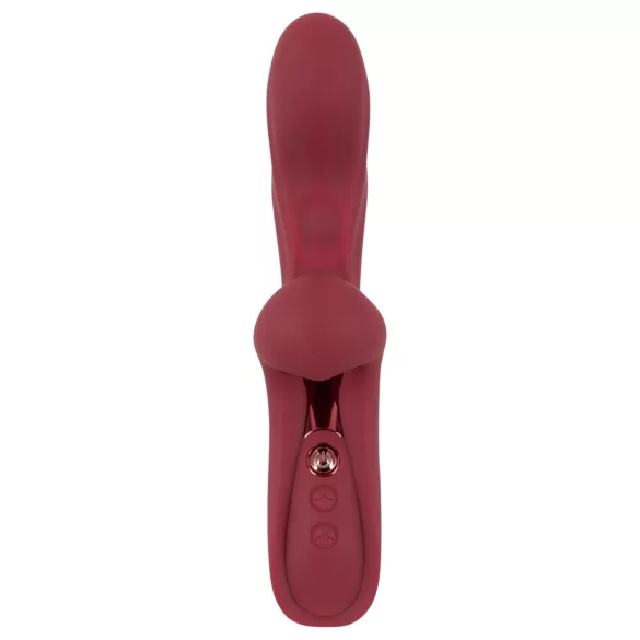 Javida - vibrator rabbit cu două funcții - încărcare USB - roșu