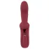 Javida - vibrator rabbit cu două funcții - încărcare USB - roșu